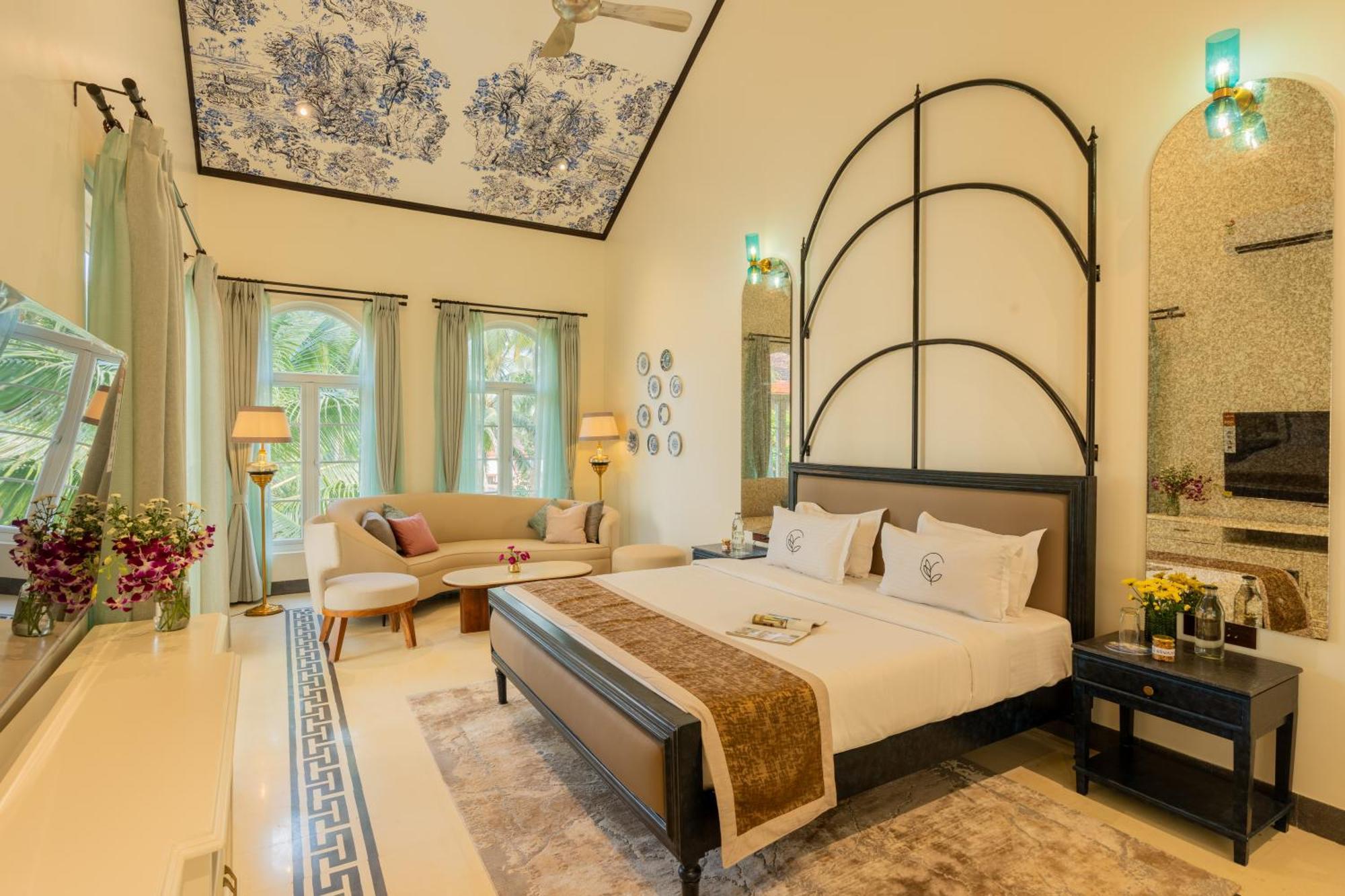Elivaas 4 Bhk Villa With Pvt Pool & Jacuzzi-Yashgeet Siolim Buitenkant foto