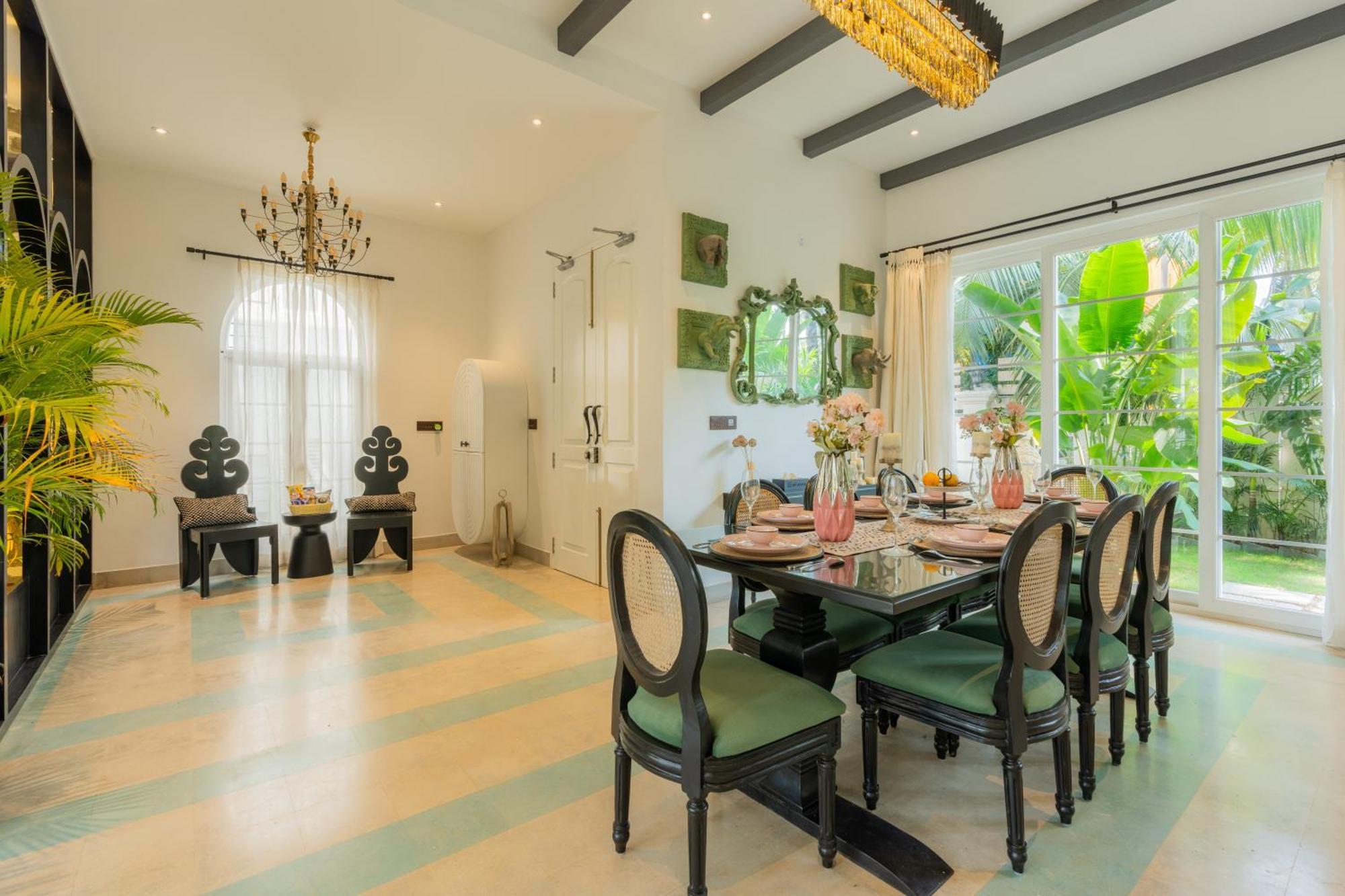 Elivaas 4 Bhk Villa With Pvt Pool & Jacuzzi-Yashgeet Siolim Buitenkant foto