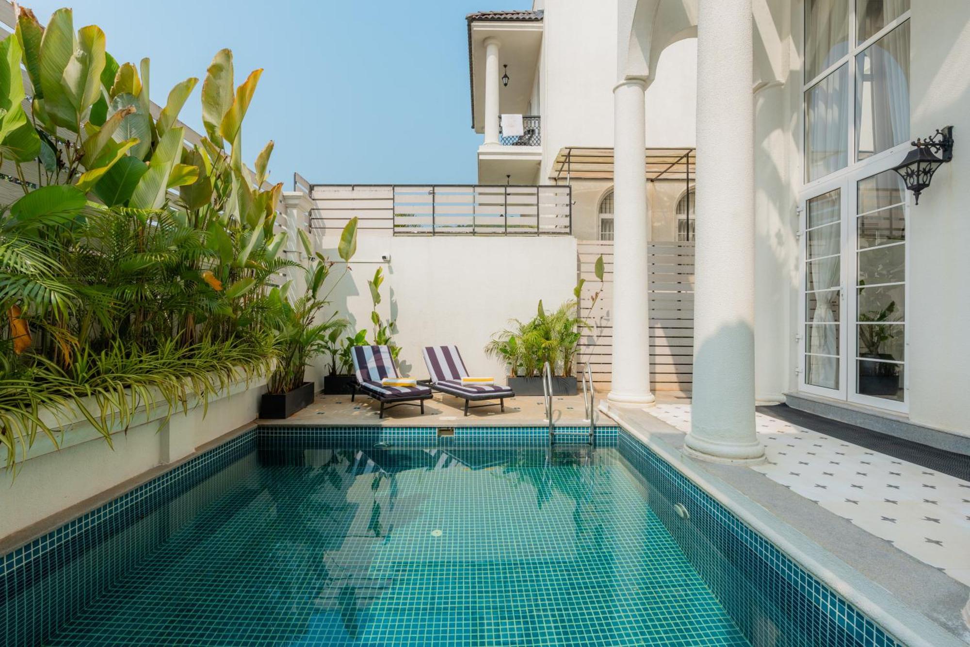 Elivaas 4 Bhk Villa With Pvt Pool & Jacuzzi-Yashgeet Siolim Buitenkant foto