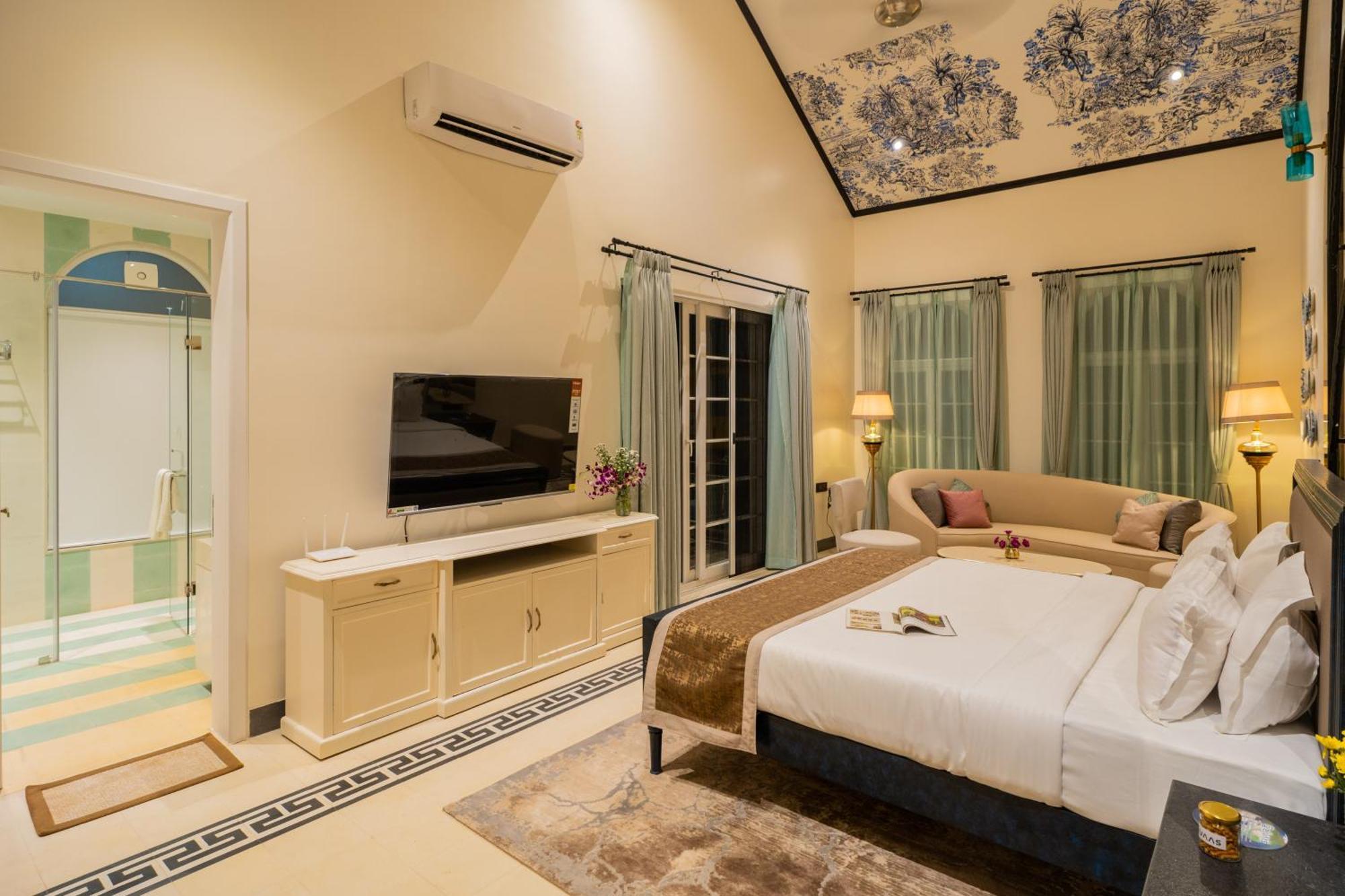 Elivaas 4 Bhk Villa With Pvt Pool & Jacuzzi-Yashgeet Siolim Buitenkant foto