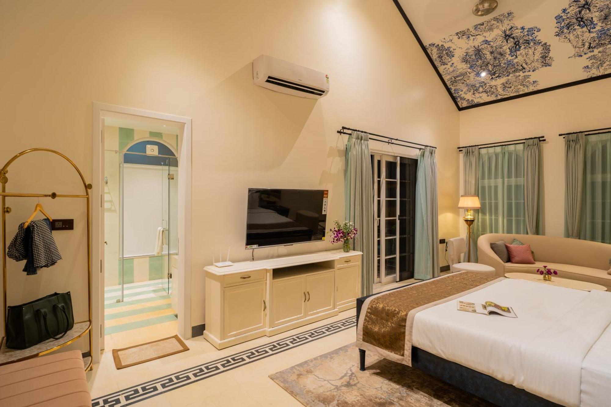 Elivaas 4 Bhk Villa With Pvt Pool & Jacuzzi-Yashgeet Siolim Buitenkant foto