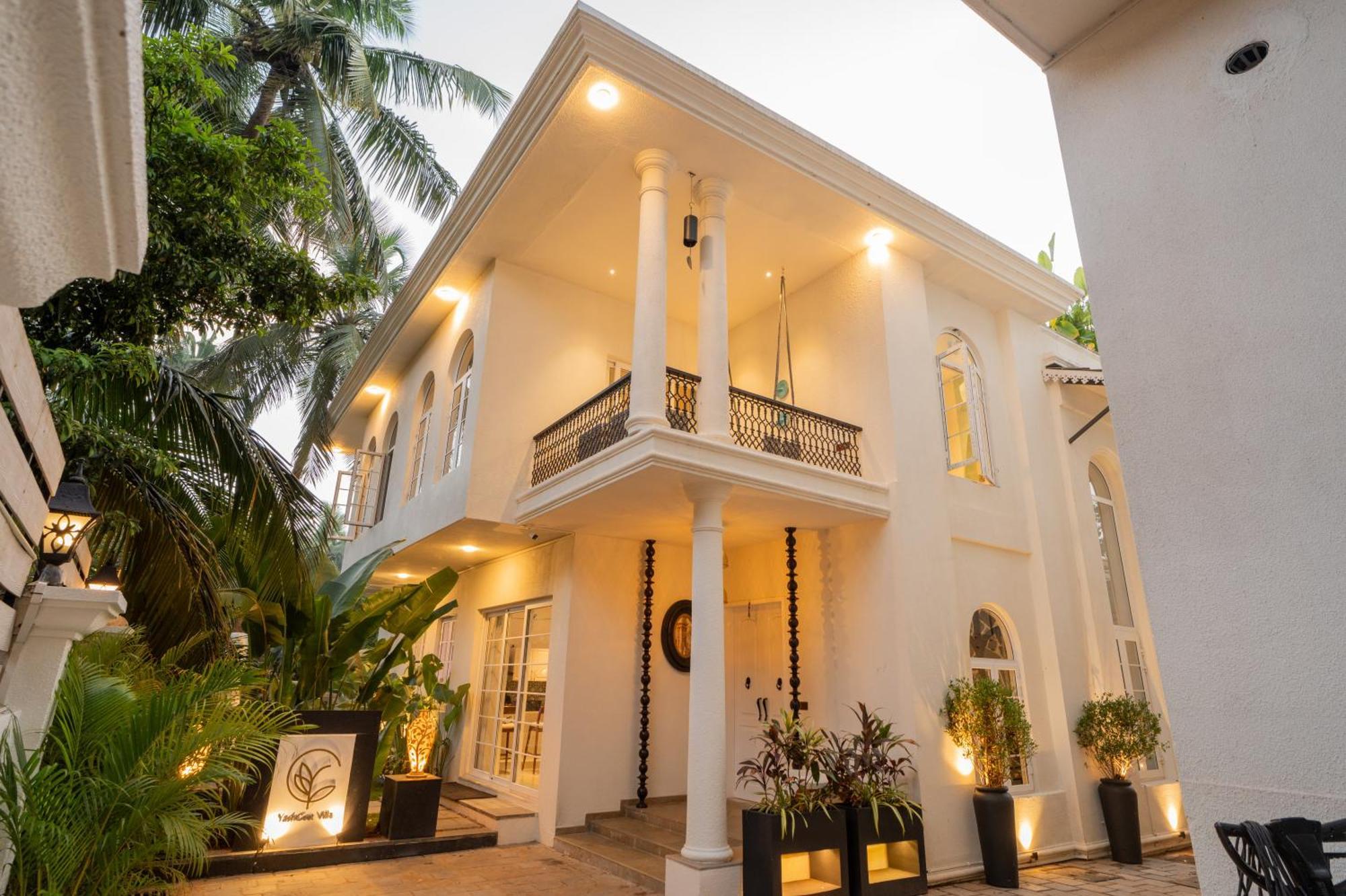 Elivaas 4 Bhk Villa With Pvt Pool & Jacuzzi-Yashgeet Siolim Buitenkant foto